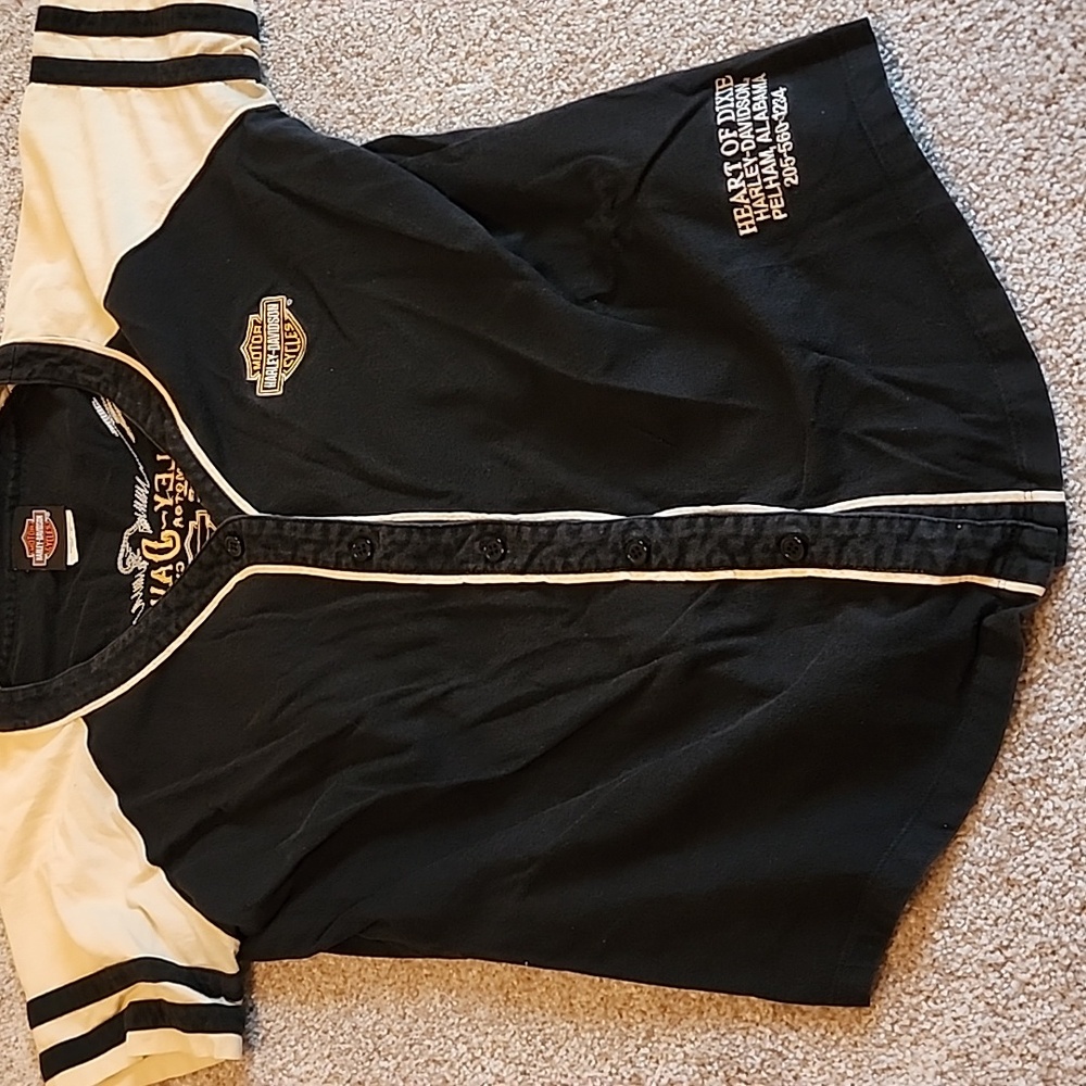 Harley-Davidson Womens Baseball Shirt‎ Size XL